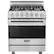 Front. Viking - 3 Series 4.7 Cu. Ft. Self-Cleaning Freestanding Dual Fuel Convection Range - Stainless steel.