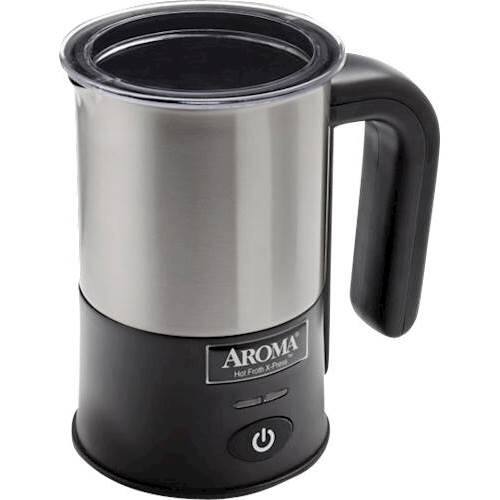 Best Buy Aroma Hot Froth X Press Milk Frother Black Stainless Steel Afr 180