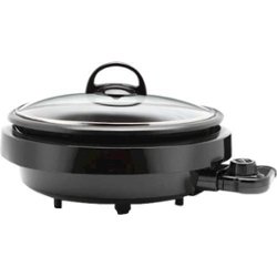 AROMA - SuperPot 10" 3-in-1 Electric Grill - Black - Angle_Zoom