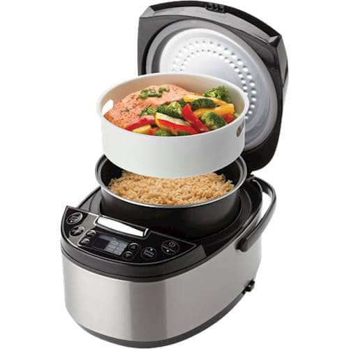 Alt View 16. AROMA - Professional 12-Cup Rice Cooker - Stainless steel.
