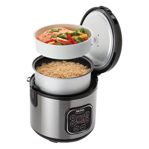 Questions and Answers: AROMA Professional 8-Cup Rice Cooker Stainless ...