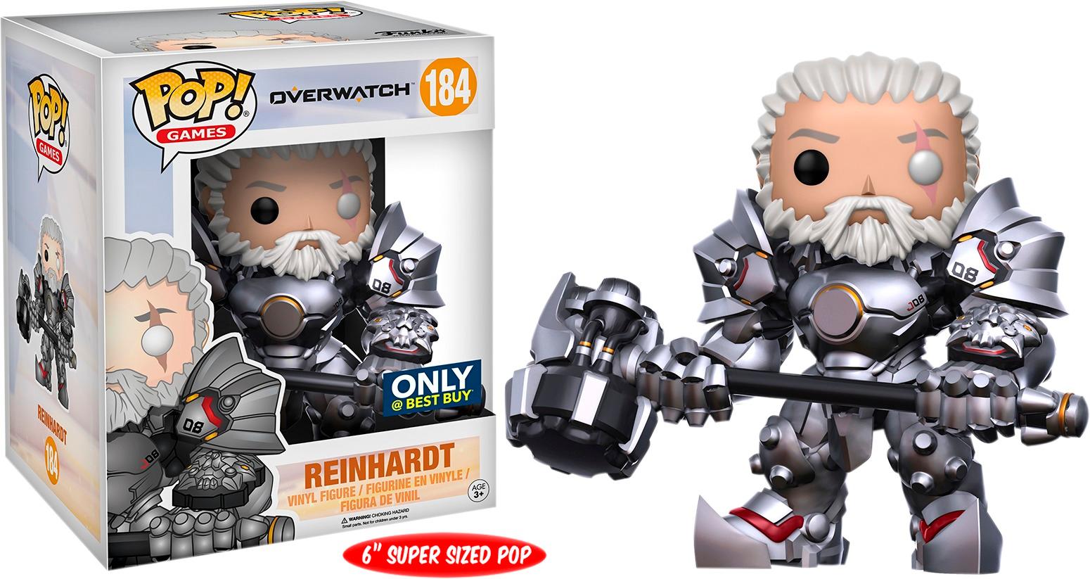 Front. Funko - Overwatch: Reinhardt no mask POP! Vinyl Figure - Multi.