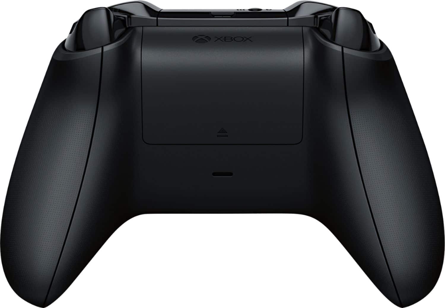 Back. Microsoft - Gaming Controller with Cable for Windows/PC, Xbox One, Xbox Series X, and Xbox Series S - Black.