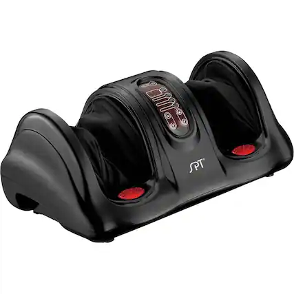 Angle. SPT - Reflexology Foot Massager with Heat and FIR - Black.