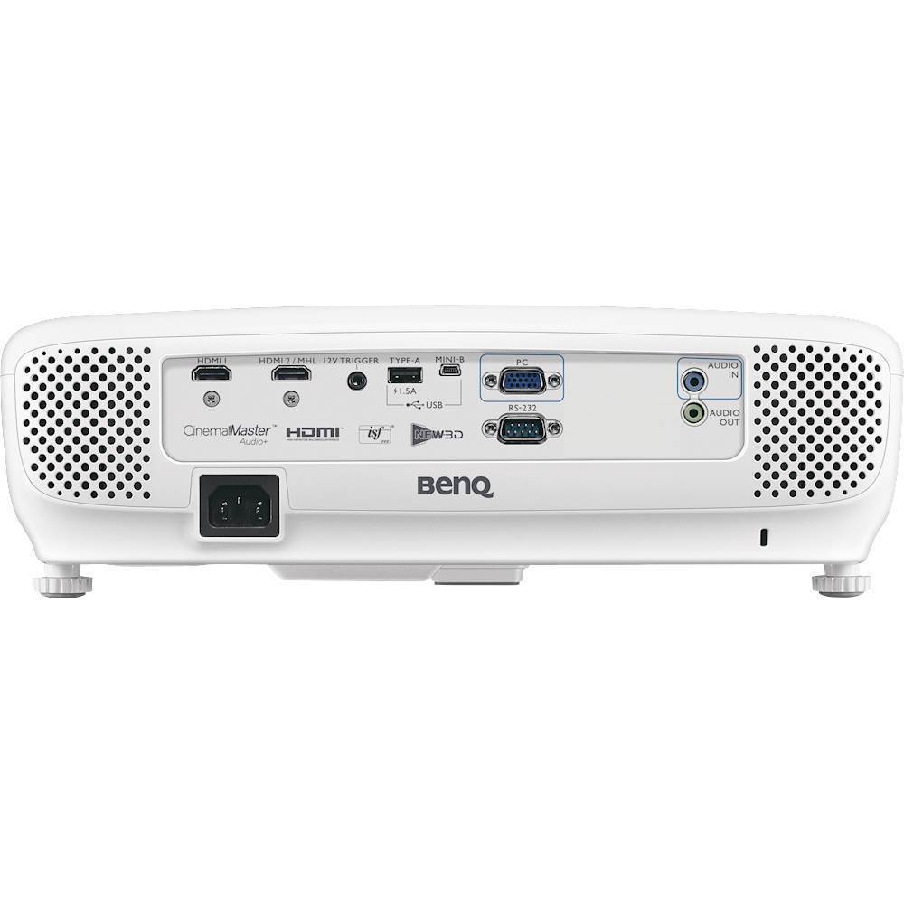 Back View: BenQ - Home Gaming 1080p DLP Projector - White/Silver