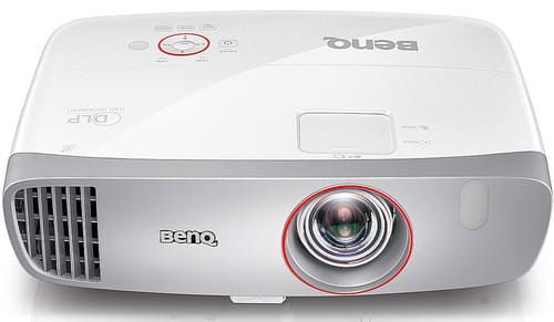 BenQ - Home Gaming 1080p DLP Projector - White/Silver - Larger Front