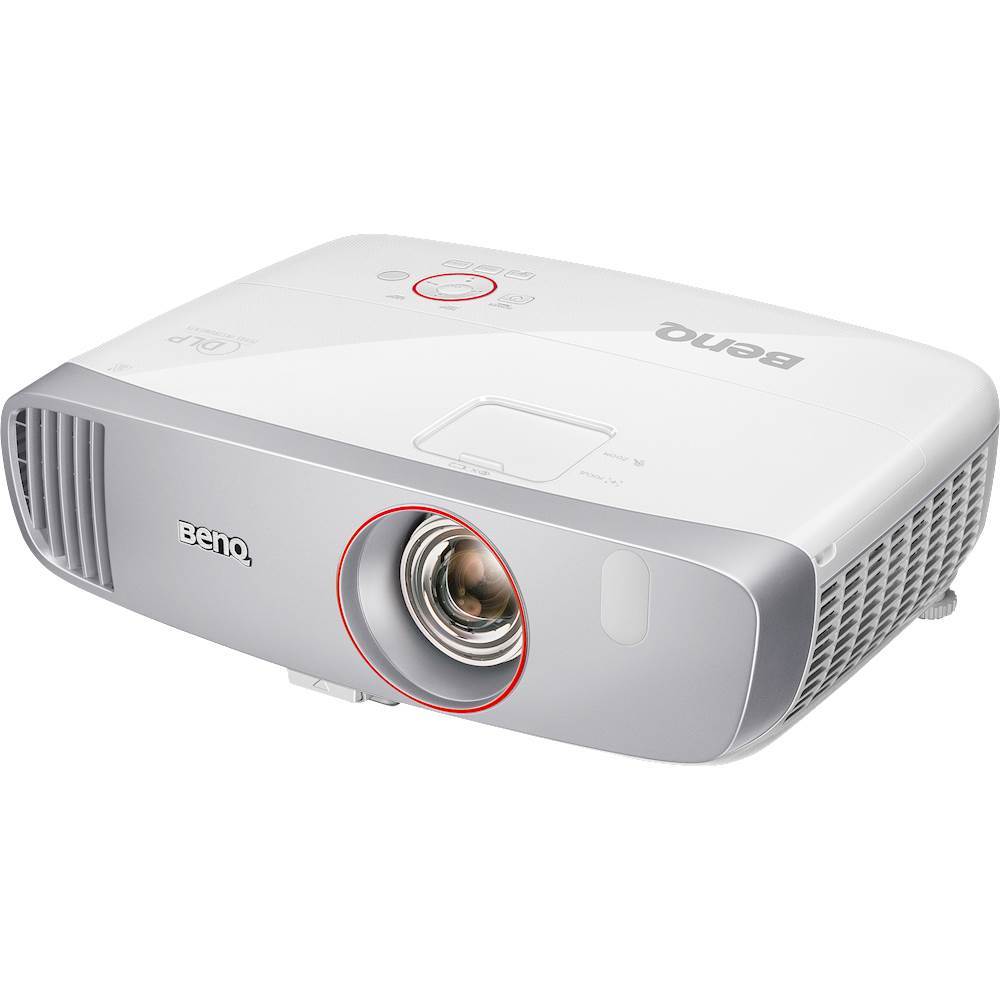 Left View: BenQ - Home Gaming 1080p DLP Projector - White/Silver