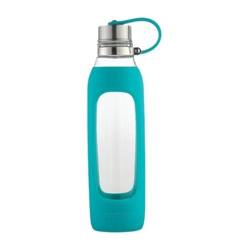 Best Buy: Contigo Purity 20-Oz. Glass Water Bottle Scuba 73140