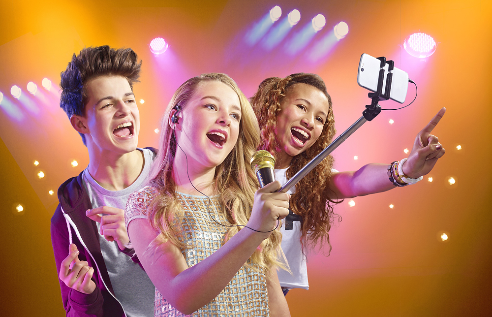 Microphone with selfie rod IMC TOYS Selfie Mic 