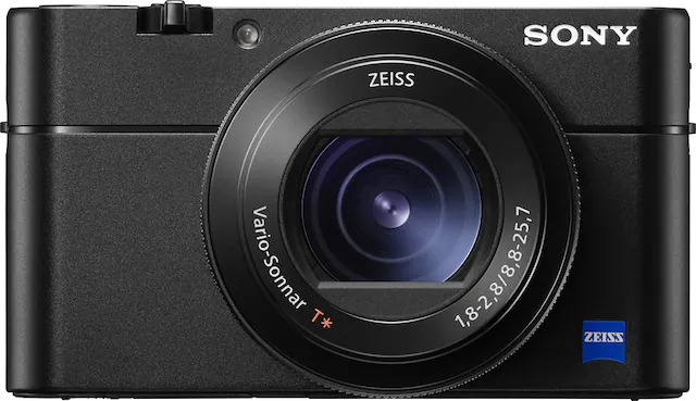 Front. Sony - Cyber-shot RX100 V 21.0-Megapixel Digital Camera.