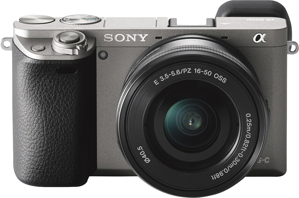 Best Buy: Sony Alpha a6000 Mirrorless Camera with E PZ 16-50mm f3.5-5.6 OSS  Lens Graphite Gray ILCE6000L/H