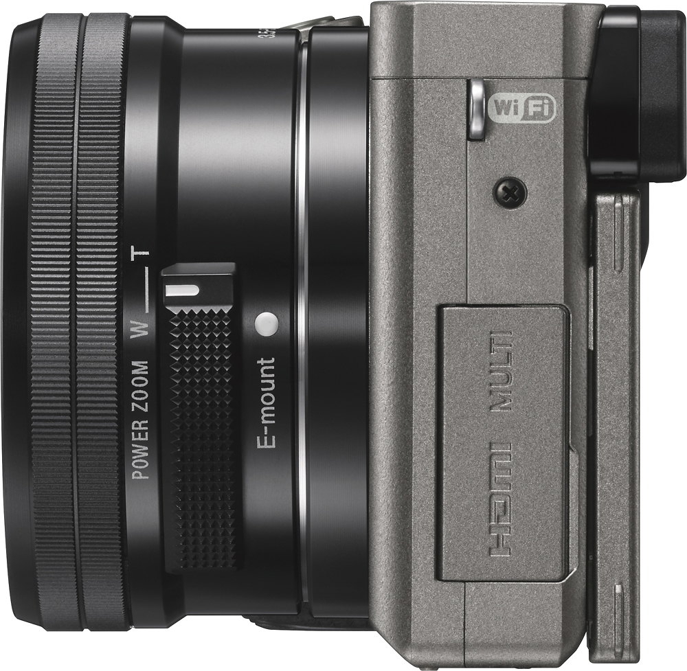 Best Buy: Sony Alpha a6000 Mirrorless Camera with 16-50mm Retractable Lens  Black ILCE6000L/B