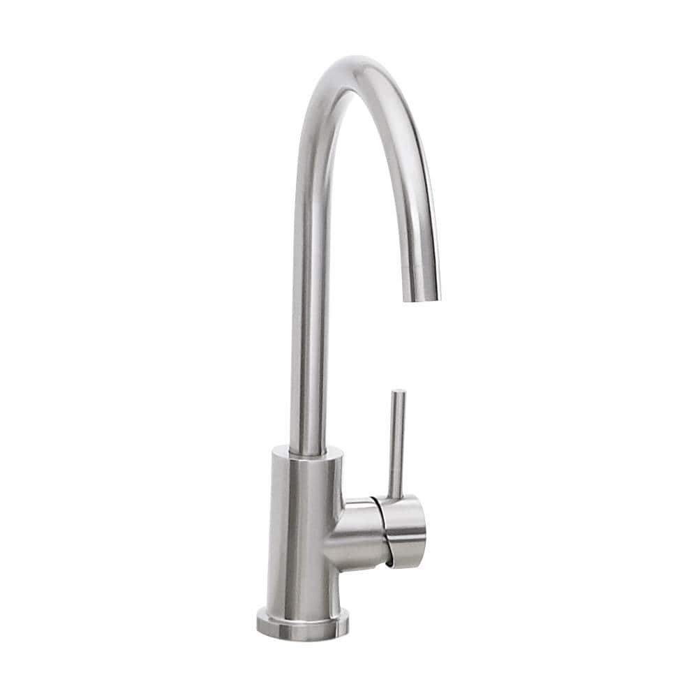 Angle. Sedona By Lynx - Outdoor Gooseneck Faucet - Stainless steel.