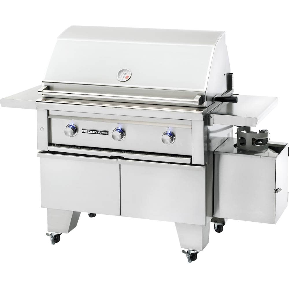 ADA Compliant Cart for 36" Sedona by Lynx Grill - Stainless Steel - Left_Zoom