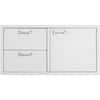 Angle. Sedona By Lynx - 42" Storage Door & Double Drawer Combo for Outdoor Kitchen - Silver.