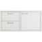 Sedona By Lynx - 42" Storage Door & Double Drawer Combo for Outdoor Kitchen - Silver