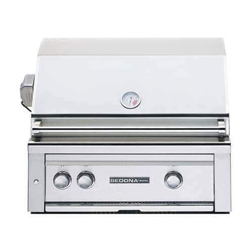 Angle View: Sedona By Lynx - 30" Built-In Gas Grill - Stainless Steel