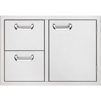 Sedona By Lynx - 30" Double Drawer and Access Door Combo for Outdoor Kitchen - Silver - Angle_Standard