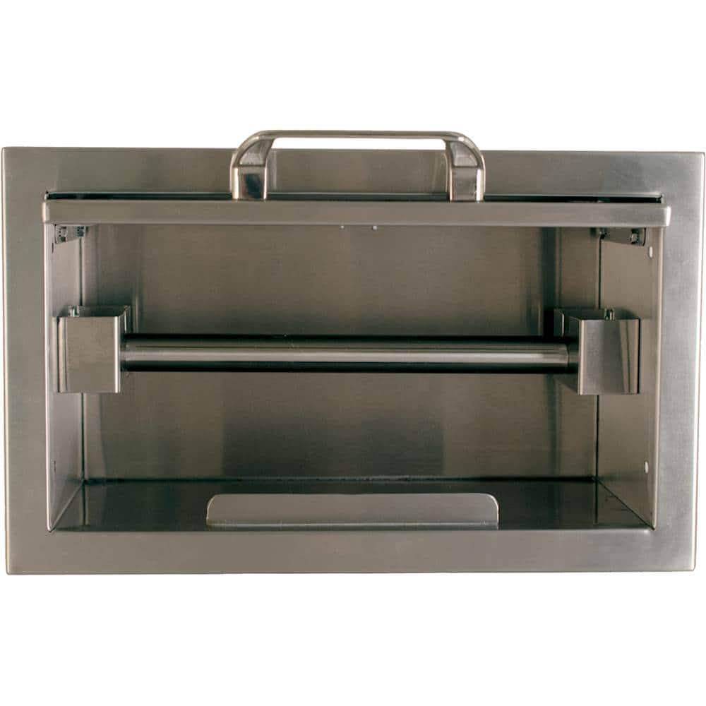 Angle. Sedona By Lynx - Outdoor Paper Towel Dispenser - Stainless Steel.