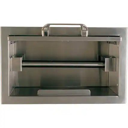 Angle. Sedona By Lynx - Outdoor Paper Towel Dispenser - Stainless Steel.