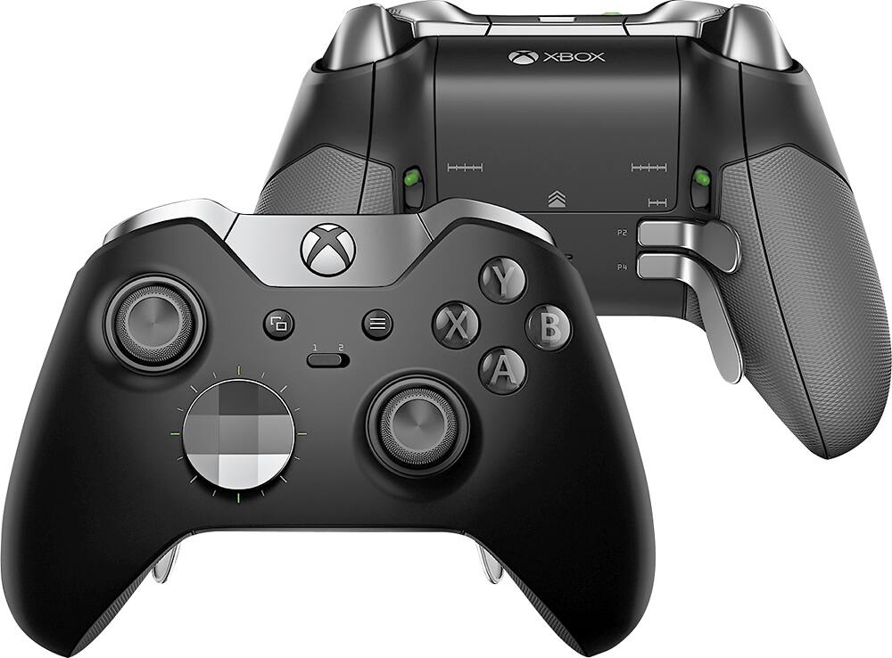 Alt View 11. Microsoft - Geek Squad Certified Refurbished Xbox Elite Wireless Controller for Xbox One - Black.