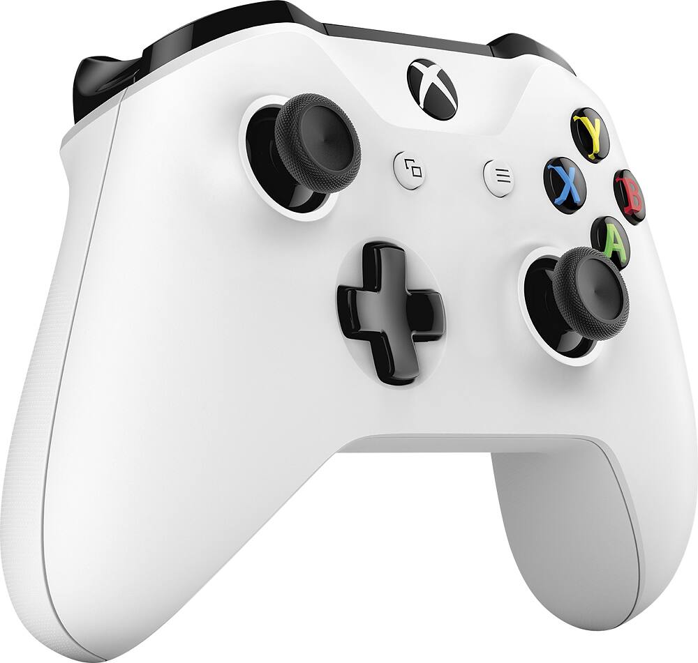Angle. Microsoft - Geek Squad Certified Refurbished Wireless Controller for Xbox One and Windows 10 - White.