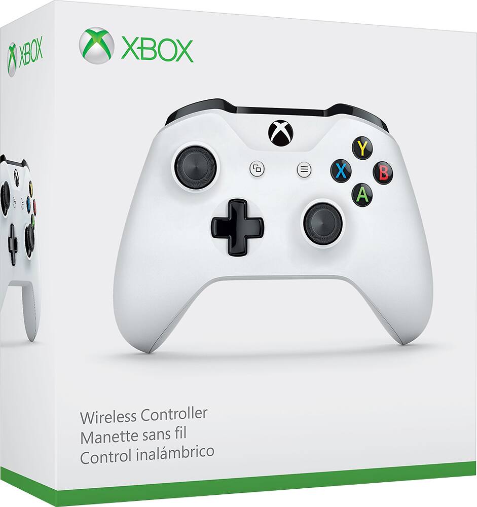 Alt View 12. Microsoft - Geek Squad Certified Refurbished Wireless Controller for Xbox One and Windows 10 - White.
