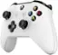 Left. Microsoft - Geek Squad Certified Refurbished Wireless Controller for Xbox One and Windows 10 - White.