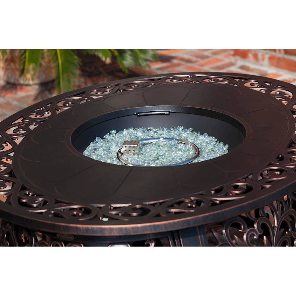 Paramount Cast Aluminum Oval Propane Fire Table