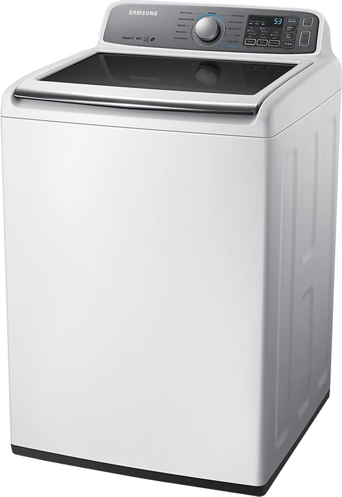 Left. Samsung - 4.8 Cu. Ft. 11-Cycle High-Efficiency Top-Loading Washer.