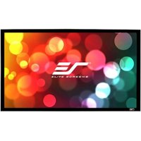 Elite Screens - Sable Frame Series 110" Fixed Screen - Black Velvet - Front_Zoom