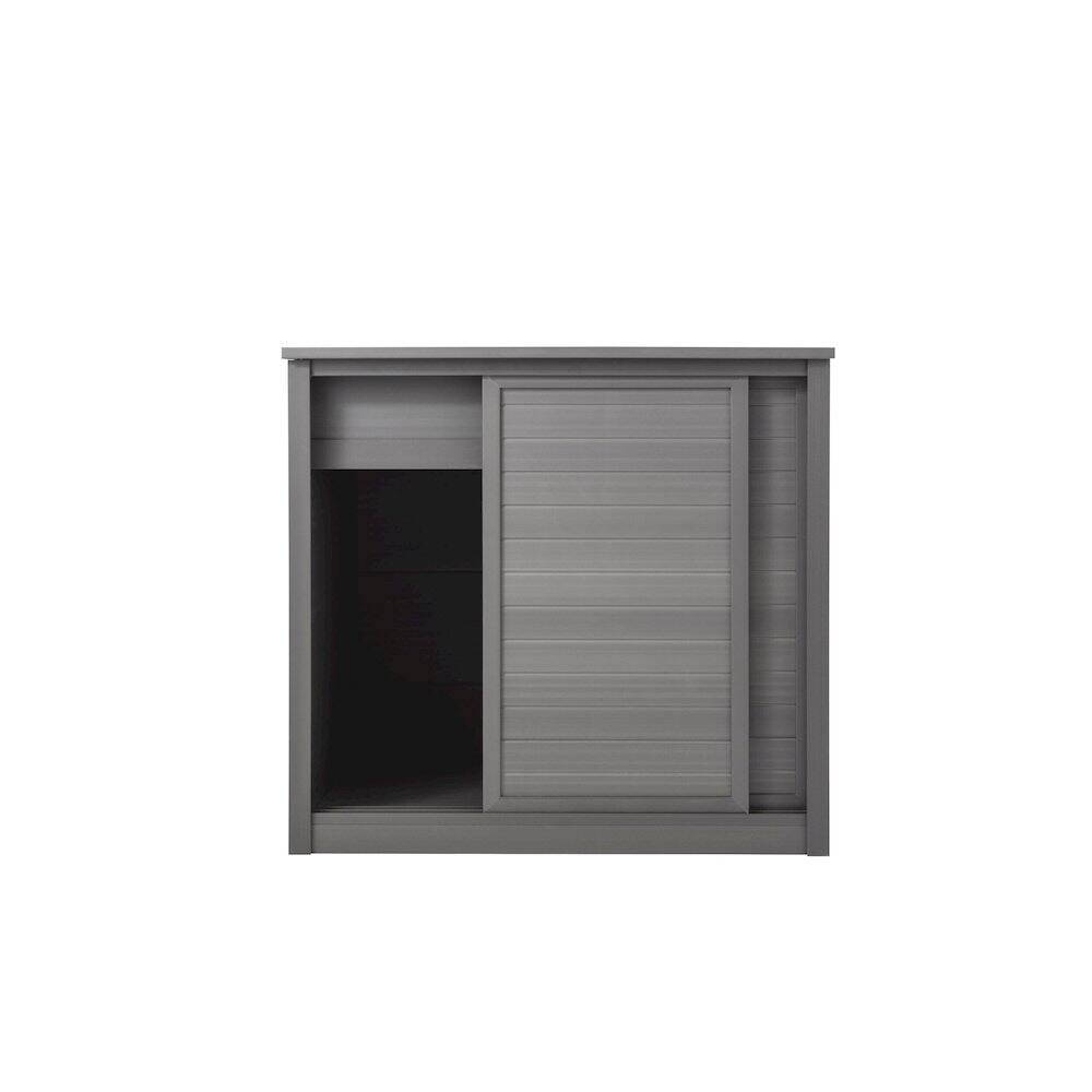 Alt View 1. New Age Pet - New Age Pet ECOFLEX 30" Versa Multi-Purpose Cabinet Stand - Grey - Grey.