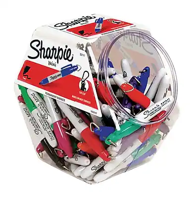 Sharpie
Mini
Permanent Marker
12 Colors
12 Pack
Sharpie
Mini
Permanent Marker
12 Colors
12 Pack
Sharpie
Mini
Permanent Marker
12 Colors
12 Pack