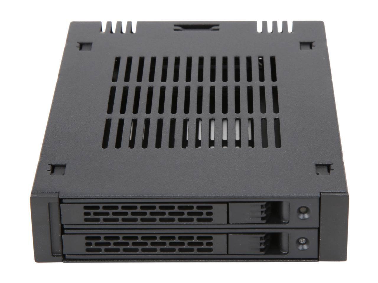 Alt View 1. Icy Dock - ICY DOCK MB742SP-B 2x 2.5" SAS/SATA HDD/SSD Mobile Rack for 3.5" Bay.