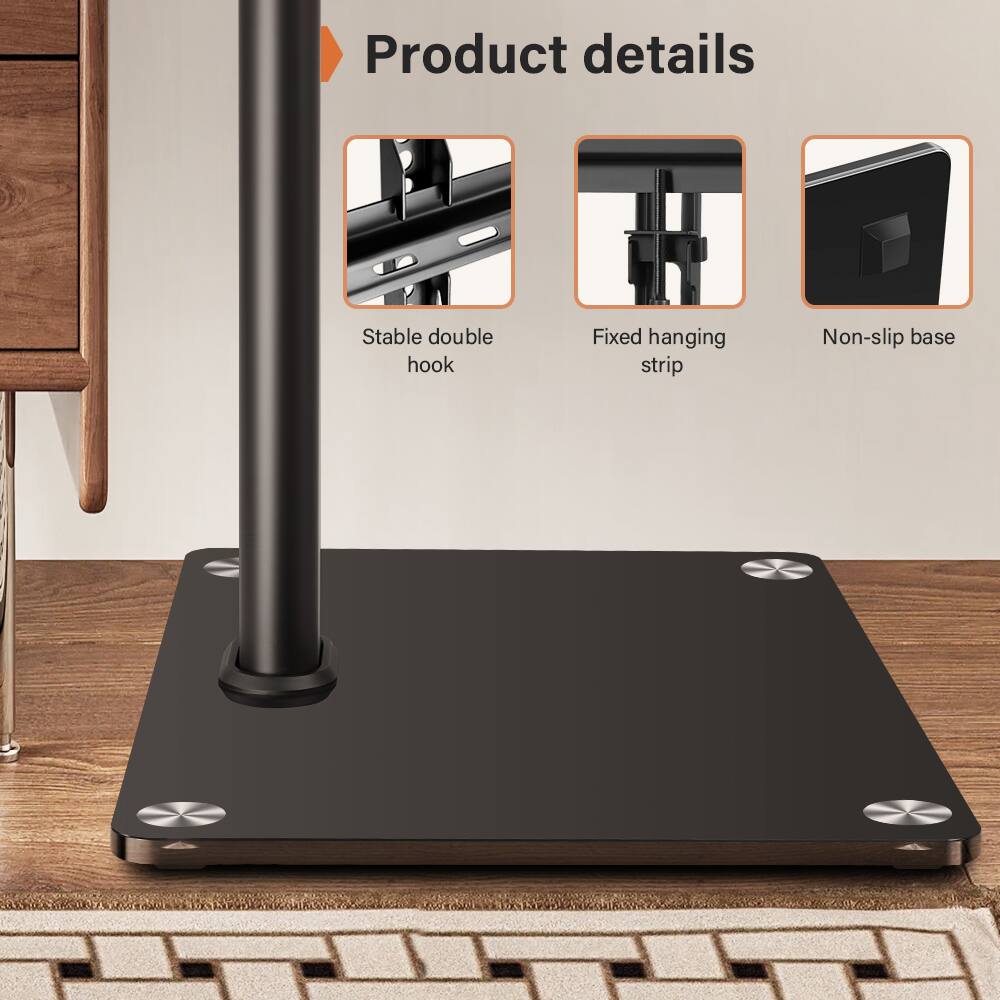 Product details
- Stable double hook
- Fixed hanging strip
- Non-slip base