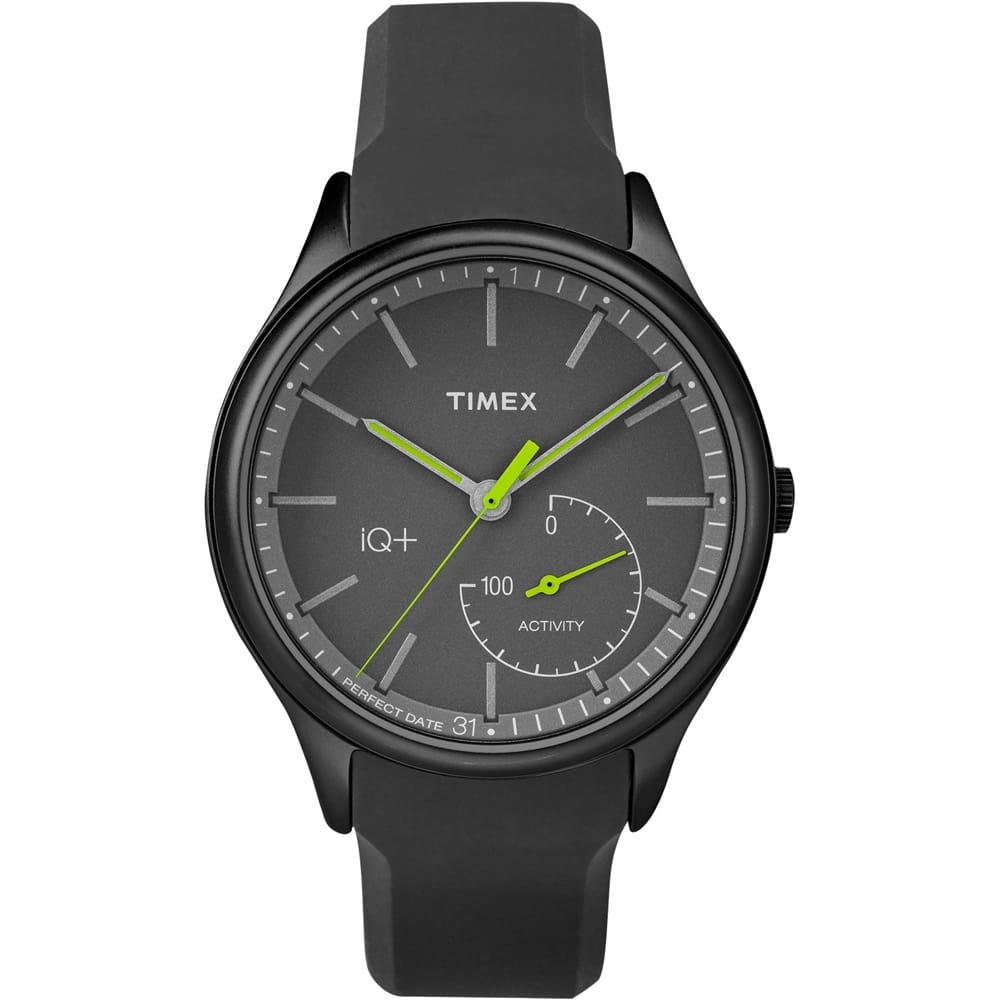 Front. Timex - IQ+ Move Activity Tracker - Black.