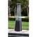 Alt View 12. Fire Sense - Coronado Pyramid Flame Gas Patio Heater - Brushed Bronze.