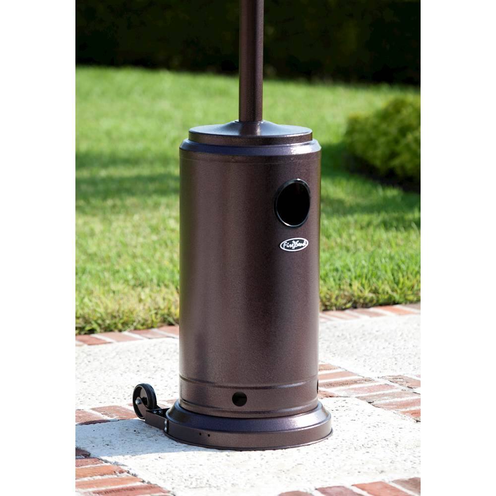 Best Buy Fire Sense Prime Round Gas Patio Heater Hammered Bronze 62211