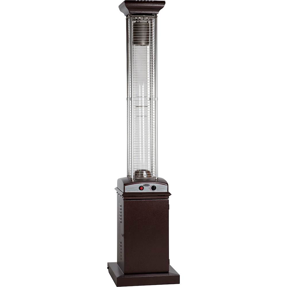 Fire Sense - Square Flame Gas Patio Heater - Hammered Bronze