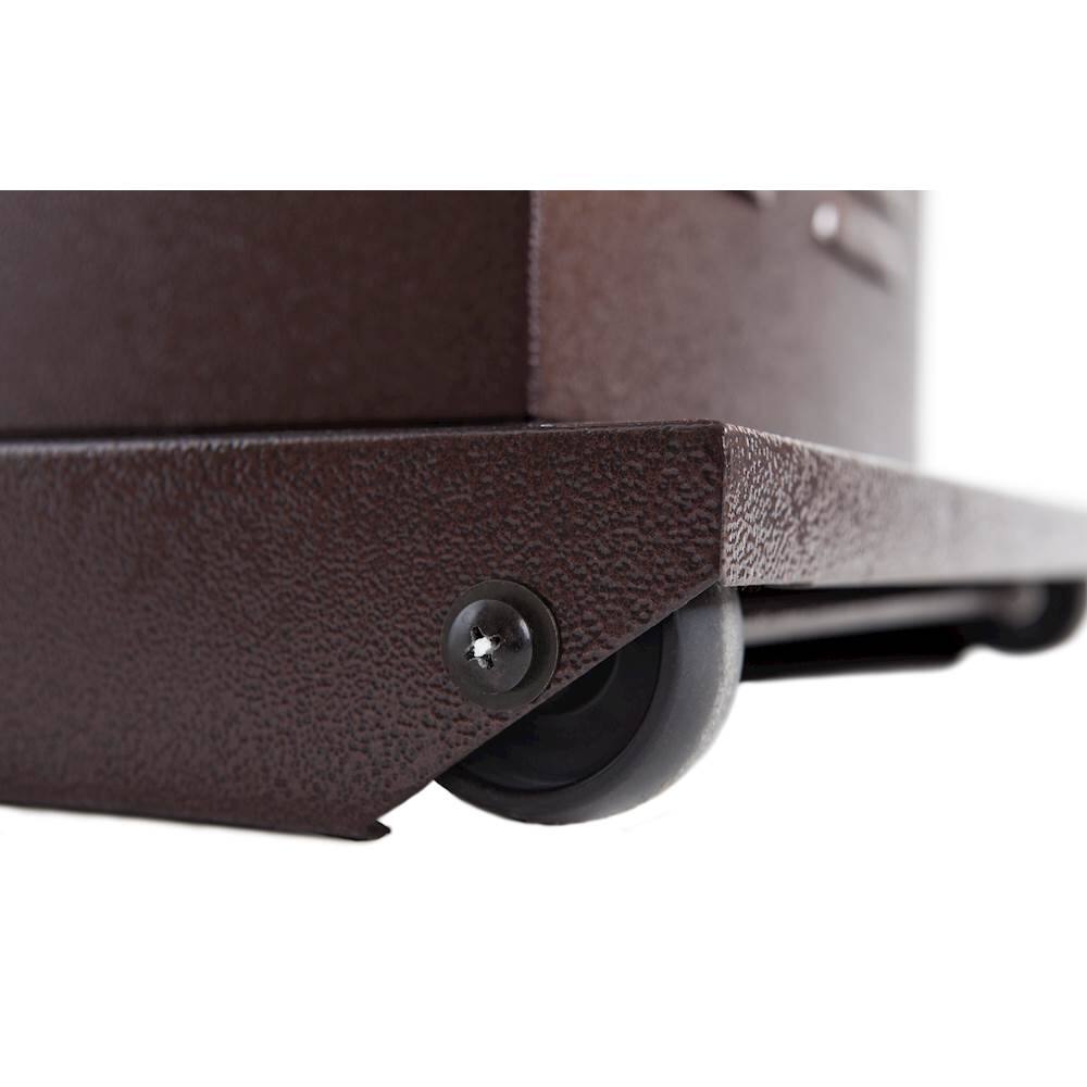 Alt View 18. Fire Sense - Square Flame Gas Patio Heater - Hammered Bronze.