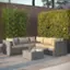 Alt View 11. Patio Sense - Sino Wicker 6-Piece Sofa Set - Gray.