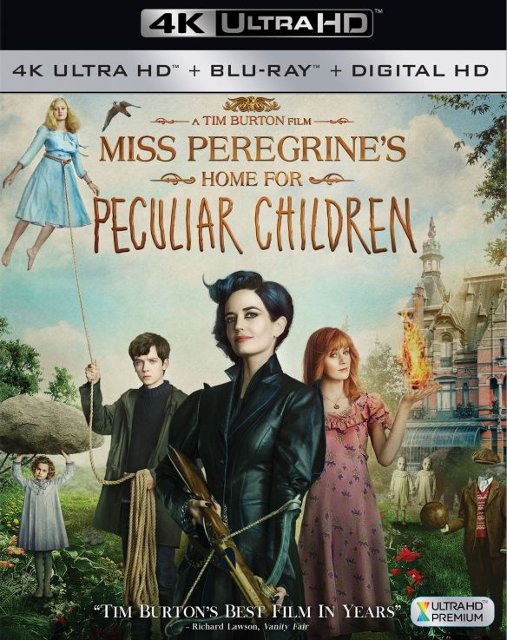 Front Standard. Miss Peregrine's Home for Peculiar Children [Includes Digital Copy] [4K Ultra HD Blu-ray/Blu-ray] [2016].