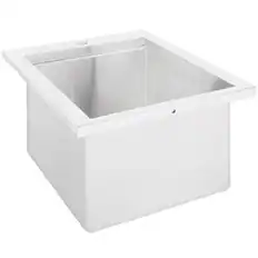 Front. Sedona By Lynx - 18" Drop in Deep Sink - Stainless Steel.