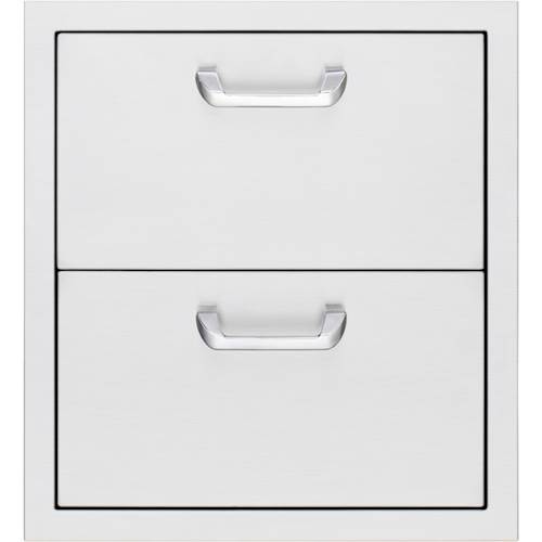 Photos - BBQ Accessory Sedona By Lynx - 19" Double Drawers - Silver LUD519 