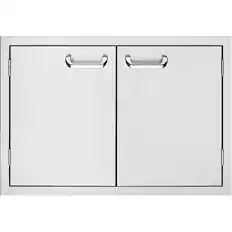 Front. Sedona By Lynx - 30" Double Access Doors - Stainless Steel.