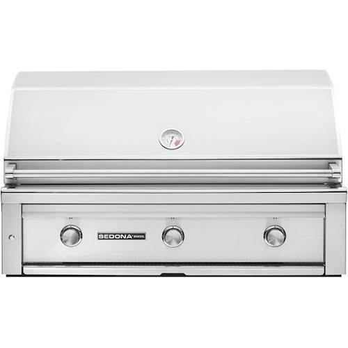 Angle View: Sedona By Lynx - 42" Built-In Gas Grill - Stainless Steel