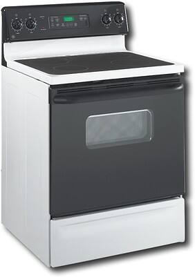 Angle Standard. GE - 30" Self-Cleaning Freestanding Electric Range - White.