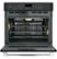Alt View 12. GE - Café Series 29.8" Built-In Single Electric Convection Wall Oven.