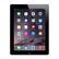 Front. Apple - Refurbished iPad 4 - Wi-Fi + Cellular - 16GB - (AT&T) - Black.