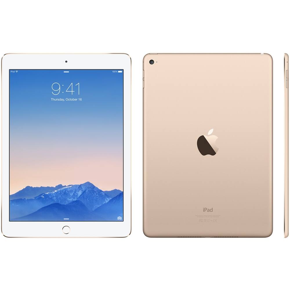 Alt View 11. Apple - Certified Refurbished iPad Air (2nd Generation) (2014) Wi-Fi - 16GB - Gold.